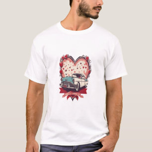 T-shirt Saint Valentin, Retro Romance