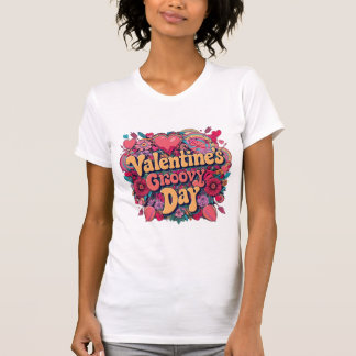 T-shirt Saint Valentin, super journée, clipart rétro