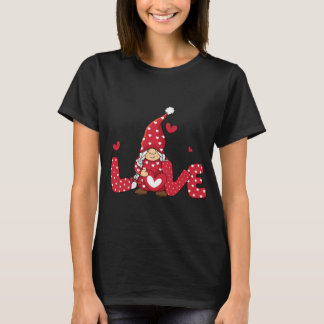 T-shirt Saint Valentin Trois Gnomes tenant le léopard du c