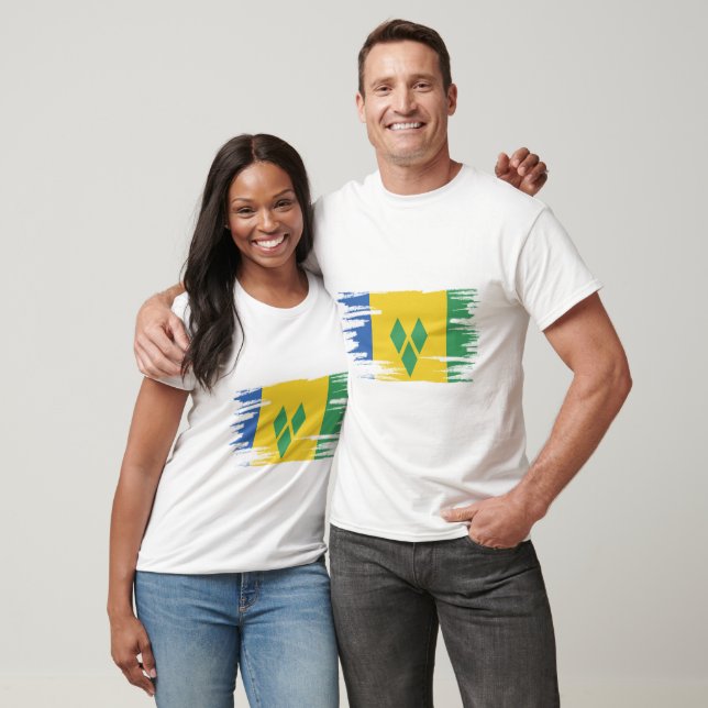 T-shirt Saint-Vincent-et-les Grenadines Drapeau (Unisexe)