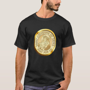 T-shirt Sainte Catherine De Sienne Pureté Catholique Fille