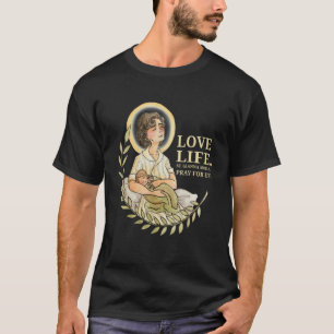 T-shirt Sainte Gianna Beretta Molla Patronne Catholique Mé