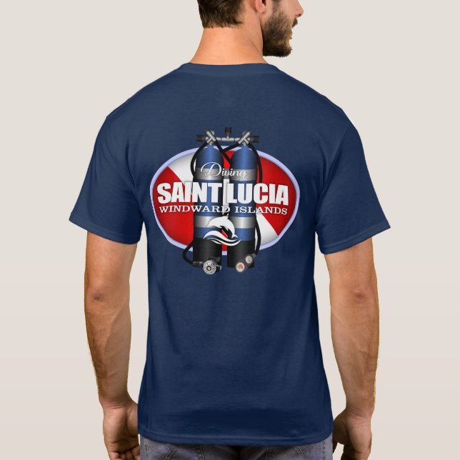 T-shirt Sainte-Lucie (ST) (Dos)