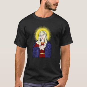 T-shirt Sainte Vierge Marie Mère De Jésus Portrait 2