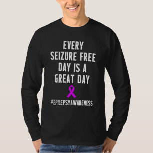 T-shirt Saisie de sensibilisation à l'épilepsie Gratuit Gu