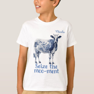 T-shirt "Saisir la Moo-ment" Custom Boy