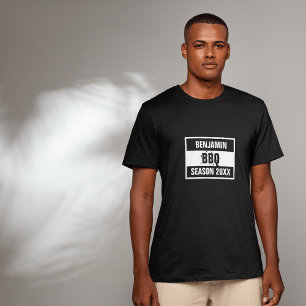 T-shirt saison barbecue 20XX noir
