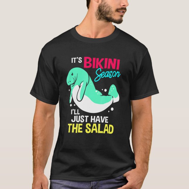 T-shirt Saison Bikini Manatee été (Devant)