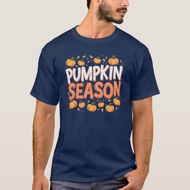 T-shirt Saison citrouille (Devant)
