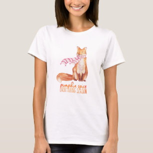 T-shirt Saison citrouille épice assis Fox