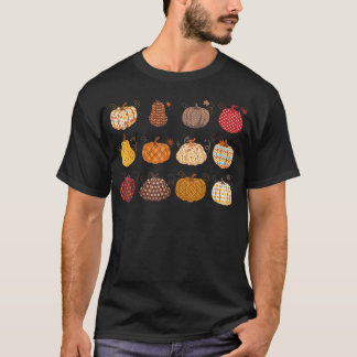 T-shirt Saison Citrouille Florale Happy Automne Y'all