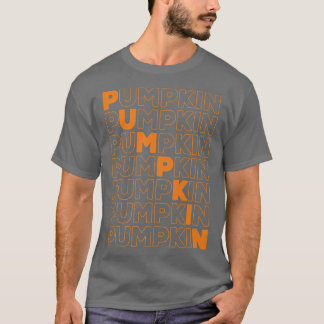 T-shirt Saison citrouille Retro automne automne