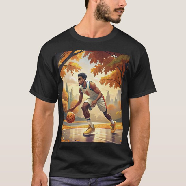 T-shirt Saison de basket-ball (Devant)