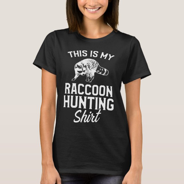 T-shirt Saison de chasse au raton laveur (Devant)