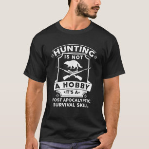 T-shirt Saison De Chasse Raccoon Juste Un Hobby Chasseur D