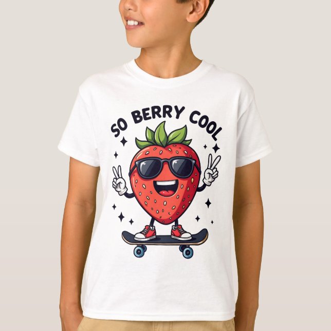 T-shirt Saison de fraises Cool Berry (Devant)