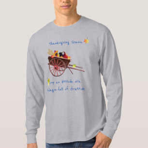 T-shirt Saison de grâces Gratitude sur Grey