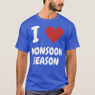 T-shirt Saison de la mousson du coeur