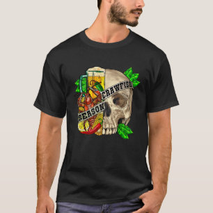 T-shirt Saison de l'écrevisse Bière Mardi Gras Crawfish Ca