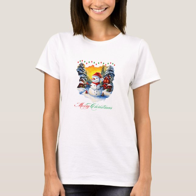 T-shirt Saison de Noël Cadeaux Décor festif Saison (Devant)