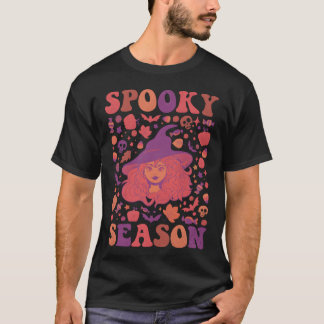 T-shirt Saison d'Halloween éffrayant Halloween Éffrayant W