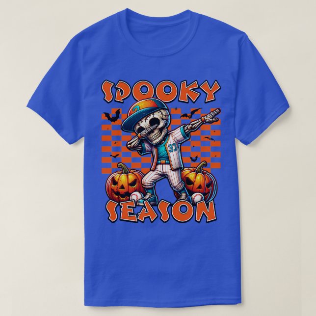 T-shirt Saison Éffrayante d'Halloween (Design devant)