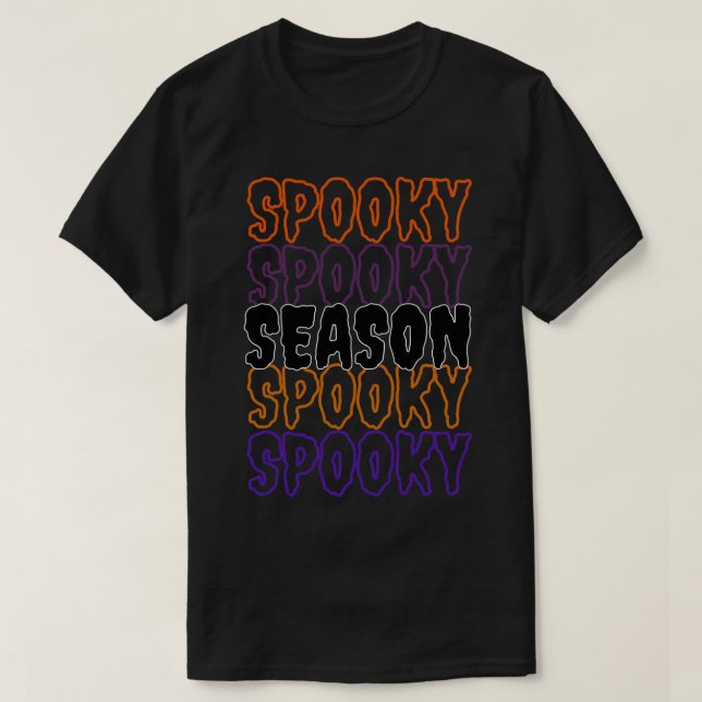 T-shirt Saison éffrayante Halloween Funny saison Éffrayant (Design devant)