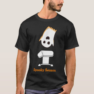 T-shirt Saison éffrayante Halloween mignonne Ghost Gymnast