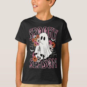 T-shirt Saison éffrayante mignonne Fantôme Halloween Costu