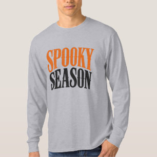T-shirt Saison effrayante Typographie Halloween