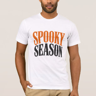 T-shirt Saison effrayante Typographie Halloween