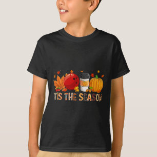T-shirt Saison Leopard Citrouille Bowling Halloween Leaf a