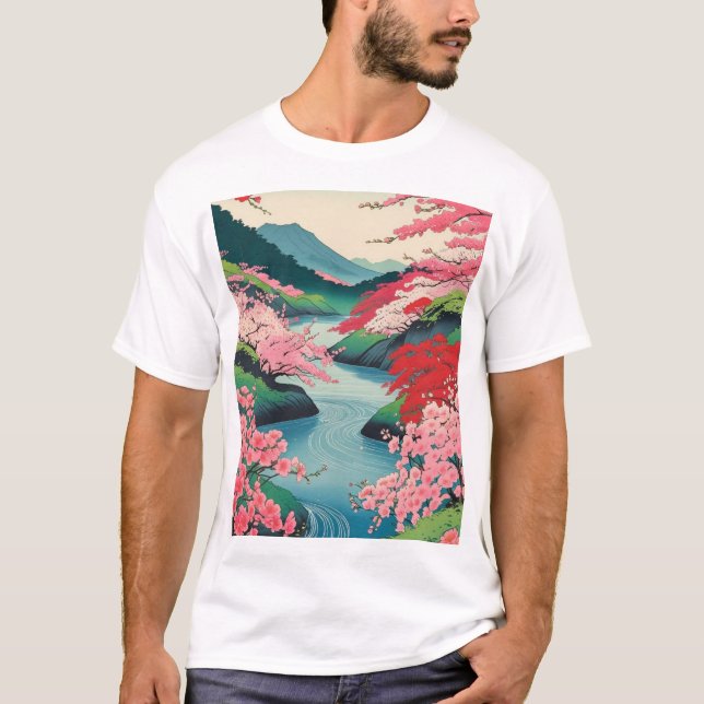 T-shirt Saison printemps japonaise2 (Devant)