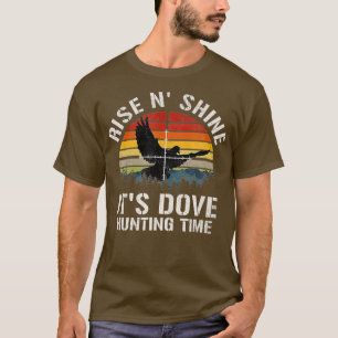 T-shirt Saison vintage de chasse à la colombe du coucher d