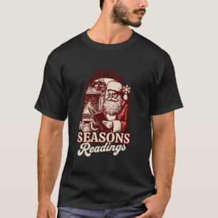 T-shirt Saisons Lecture Santa Claus Réservations Noël Lire