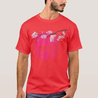 T-shirt Sakura Fleurs de printemps Cerisier Fleur Arbre Ja