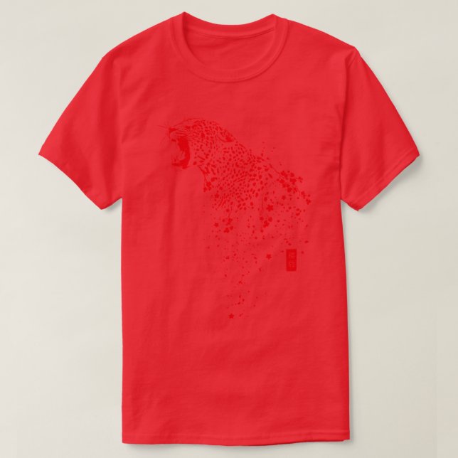 T-shirt Sakura Leopard (Design devant)