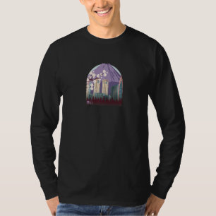 T-shirt Sakura Pastel Goth Vapor wave montagne Fuji Yama