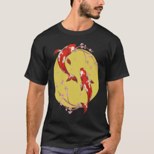 T-shirt Sakura Taisho Sanke Koi Nishikigoi Cherry Blossom