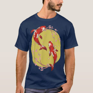 T-shirt Sakura Taisho Sanke Koi Nishikigoi Cherry Blossom
