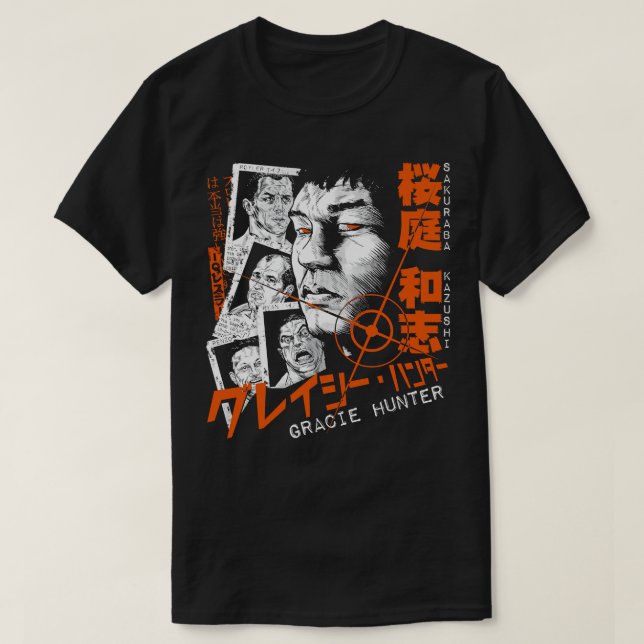 T-shirt Sakuraba Le Chasseur de Gracie Essentiel T Chemise (Design devant)