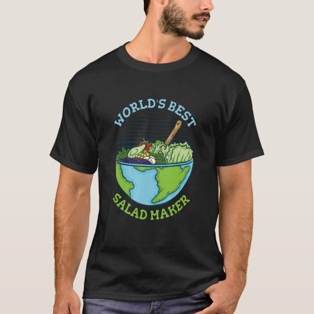 T-shirt Salade alimentaire du meilleur fabricant de salade (Devant)