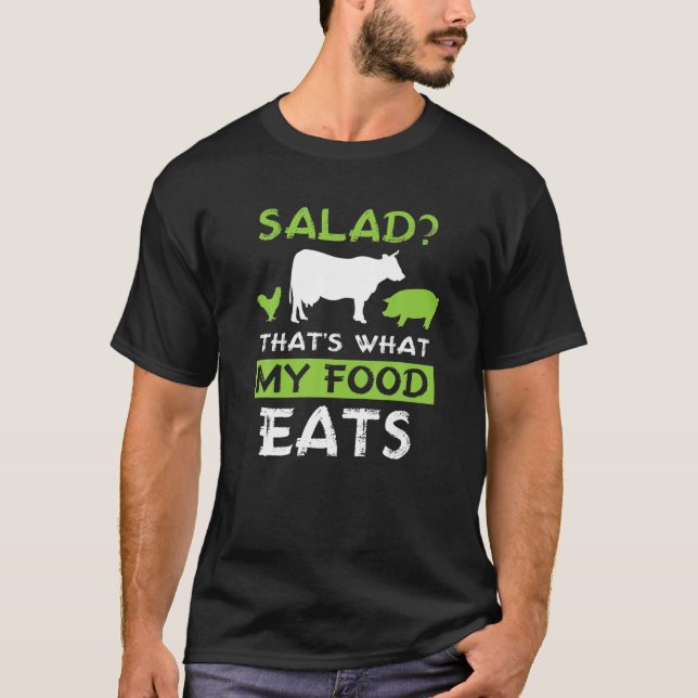 T-shirt Salade ? C'est ce que MON alimentation mange de la (Devant)