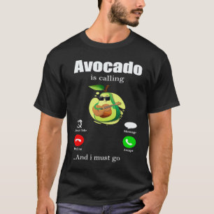T-shirt Salade d'avocat Mode de vie Fitness Végétalien