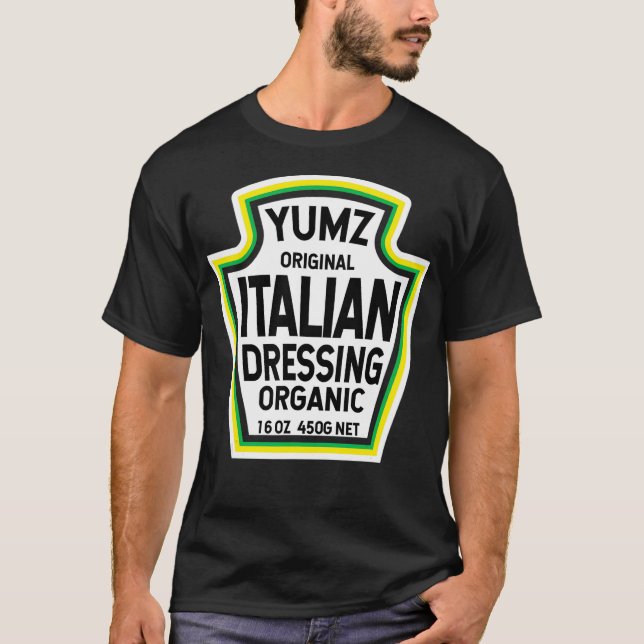 T-shirt Salade de cuisine italienne Costume d'Halloween fa (Devant)