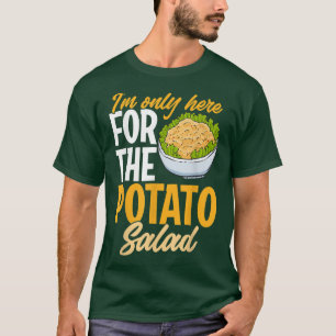 T-shirt Salade de pommes de terre Aime le foie Humour végé