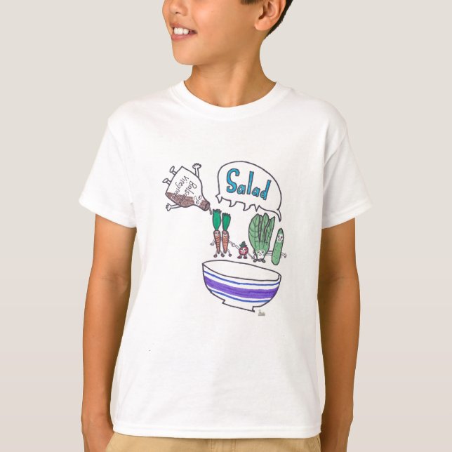T-shirt salade pour enfants (Devant)