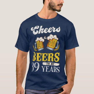 T-shirt Salades Et Bières vintages À Mon Anniversaire De 3