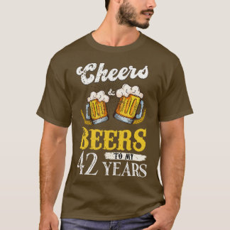 T-shirt Salades Et Bières vintages À Mon Anniversaire De 4