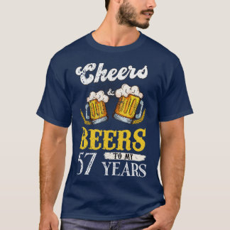 T-shirt Salades Et Bières vintages À Mon Anniversaire De 5